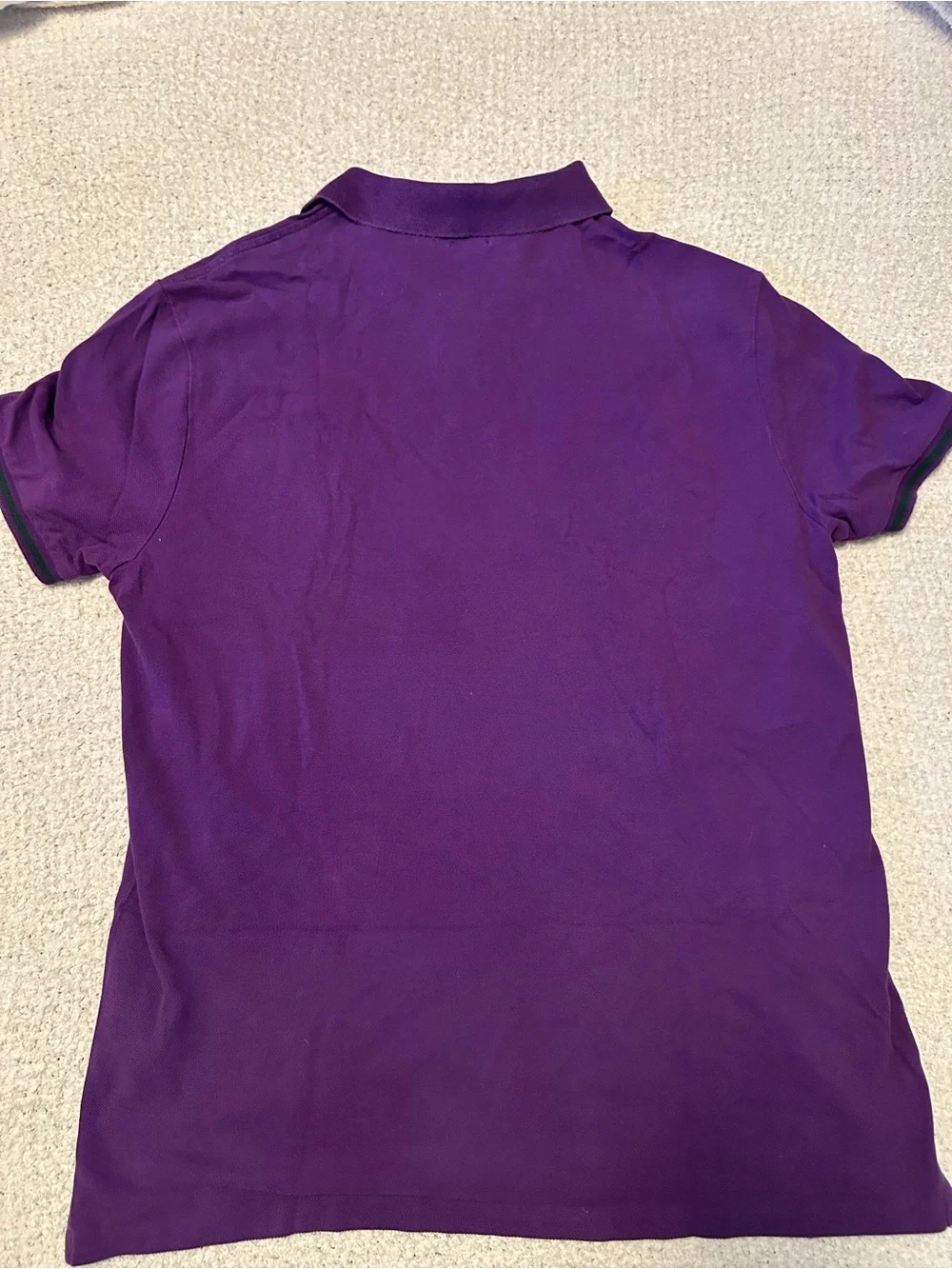 XL Polo Ralph Lauren Custom Slim Fit Big Pony Polo patch Shirt Purple